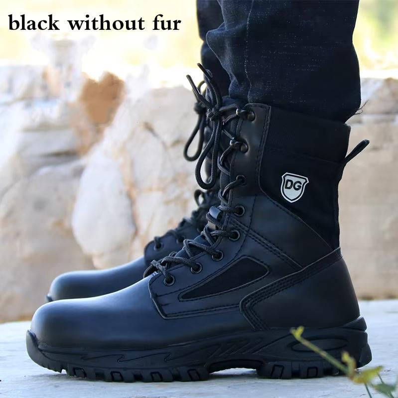 

новая мода мужские защитные ботинки для работы на открытом воздухе стальные подноски ботинок шнуровка коровья кожа рабочие боты защитная обувь защита 280 чёрный