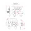 12v 24v 5 Gang Marine Boat Switch Panel Led Waterproof Circuit With Voltmeter Dual Usb For Boat Yacht Replacement Parts