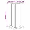 Speaker Stands 2 Pcs. Artisan Oak Finish 30 X 30 X 60 Cm