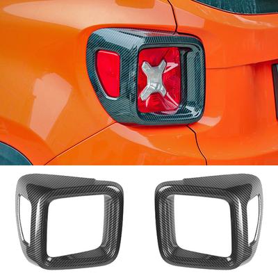 Car Tail Light Cover Trim for Jeep Renegade 2016 2017 2018    2022 Lamp Hood Taillight Guard Decoration Accessories