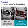 Real Soft Carbon Fiber For Toyota Camry 2018 2019 2020 2025 2025 2025 2025 LHD RHD Car Passenger Instrument AC Outlet Sticker