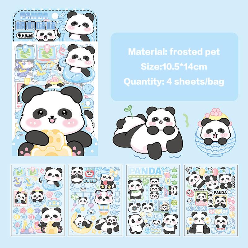 

4Sheets/Bag Cartoon Cute Capybara Stickers Creative Waterproof Capybara Stickers Student Stationery Diy Hand Account Stickers