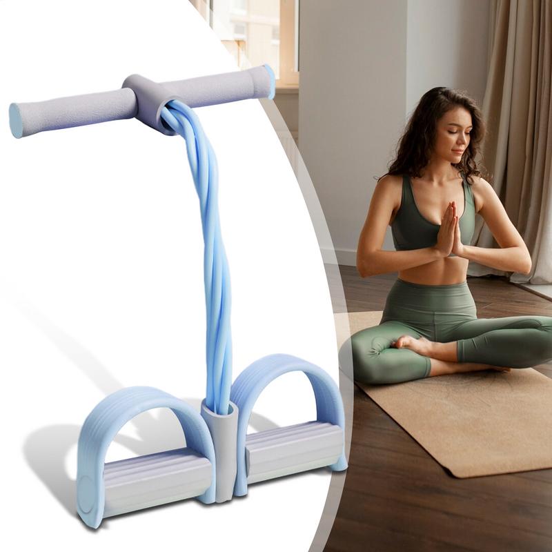 Pedal Puller Pilates Equipment 4-Tube Workout Device Strap Portable Puller Trainer For Physical Training Men Women Home Legs Arm