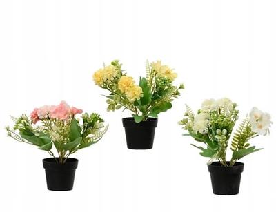 Flowering Plant with Pot, Decorative Flower, 24x18 Cm