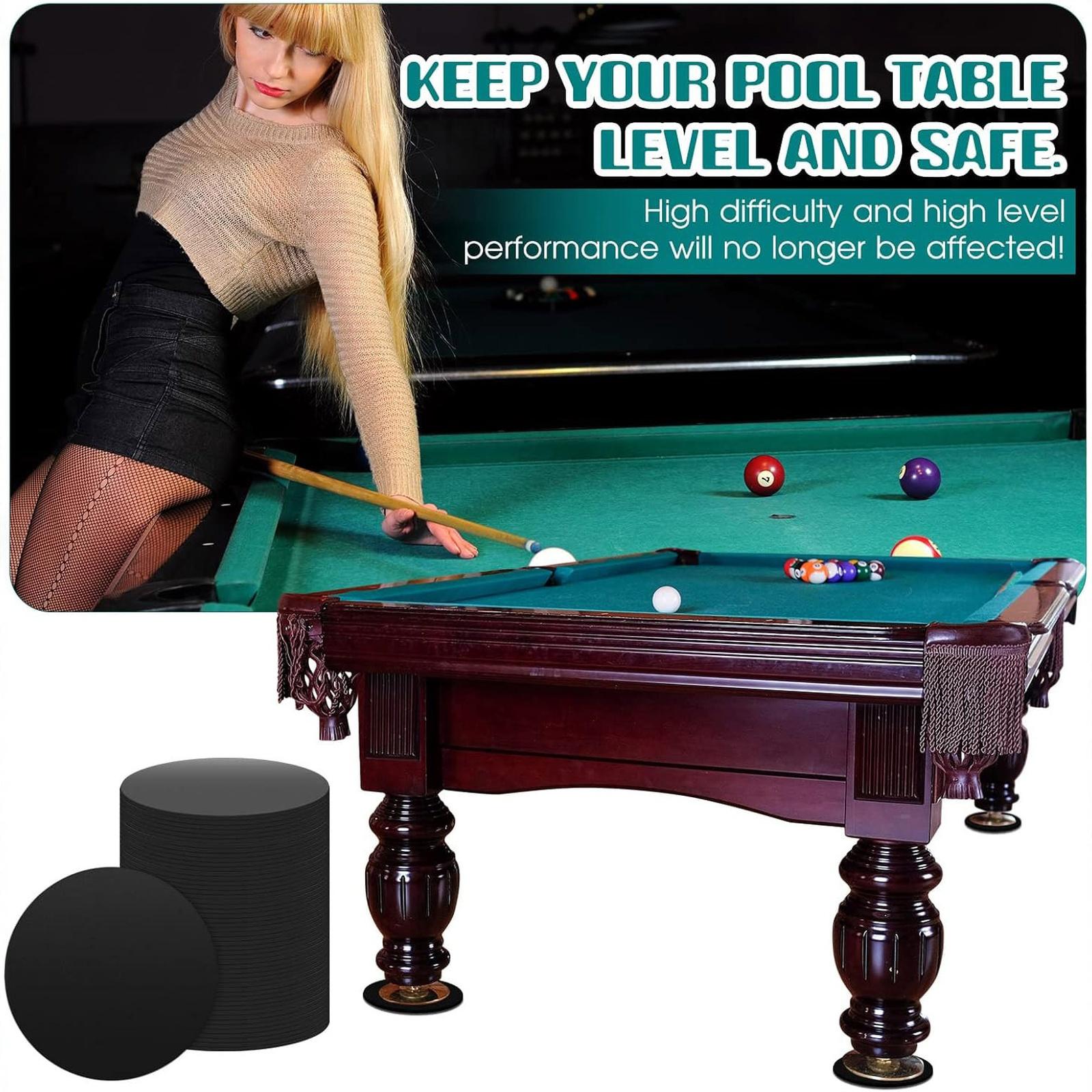 Прокладки для ножек бильярдного стола, 3-дюймовый диаметр, резиновые выравниватели для бильярдного стола, комплект, прокладки, подкладки под ножки one size