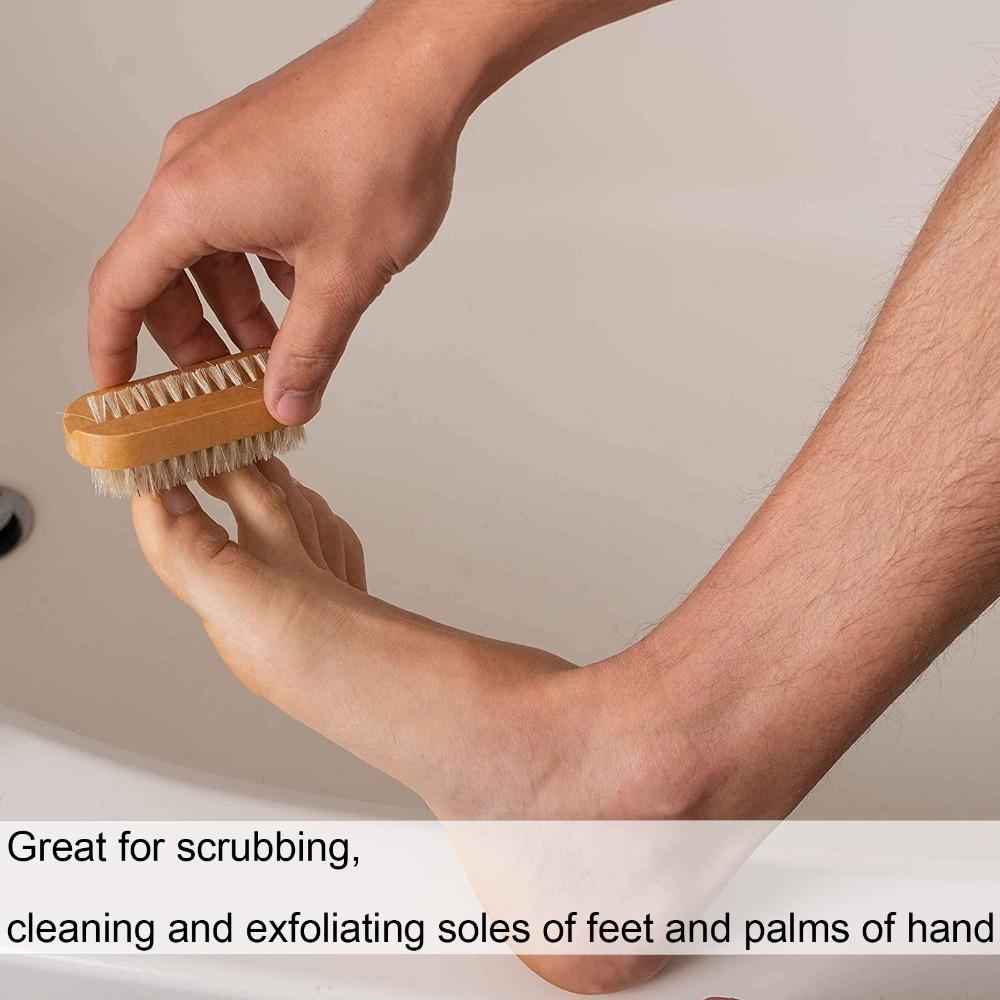 Gentle Bristle Double Sided Nail Brush Dead Skin And Cuticle Exfoliation