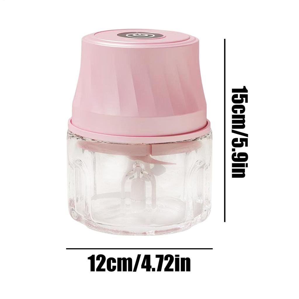 Garlic Chopper Mini With Safety Buckle Rechargeable Mini Chopper Electric Garlic Mincer For Puree Vegetable Meat Chili Ginger