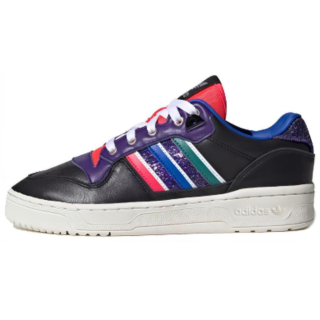 Adidas Originals Rivalry Low Slip Resistant Lightweight Low Top Skate Shoes Women Sneaker Black Purple Red FW9618