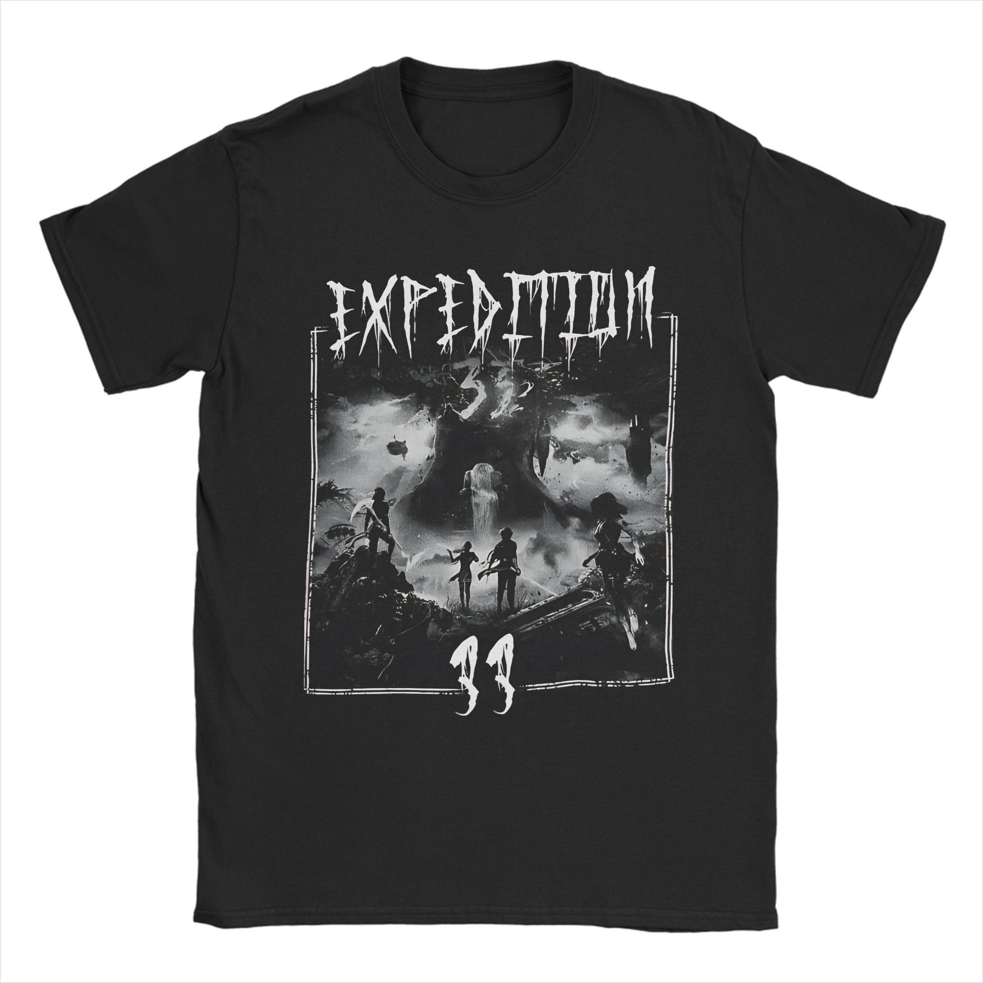 

Vintage Esquie Clair Obscur Expedition 33 Tour TShirt for Unisex Round Neck Pure Cotton T Shirts Short Sleeve Tee Shirt Clothing L