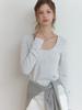 Liel Lemo Stripe T-Shirt (Melange Gray)