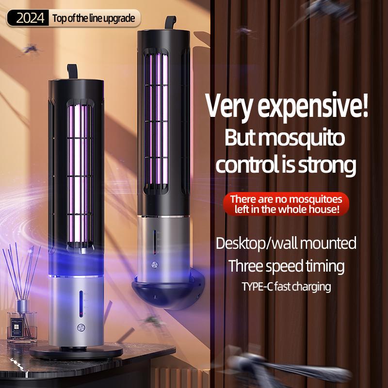 

Лампа для уничтожения комаров электрическим током LED-D9 вертикального подвесного типа, для дезинфекции и стерилизации насекомых, перезаряжаемая чёрный