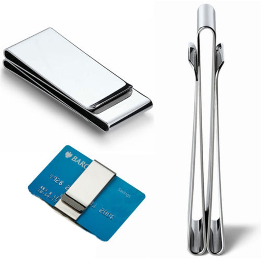 Fashion Wallet NEW Pocket Dollar Clip Man's Metal Card Holder Clips Credit Cards Money