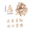 50/100pcs Christmas Natural Wooden Chip Santa Snowman DIY Wood Crafts Christmas Tree Hanging Ornament Pendant Navidad xmas Decor