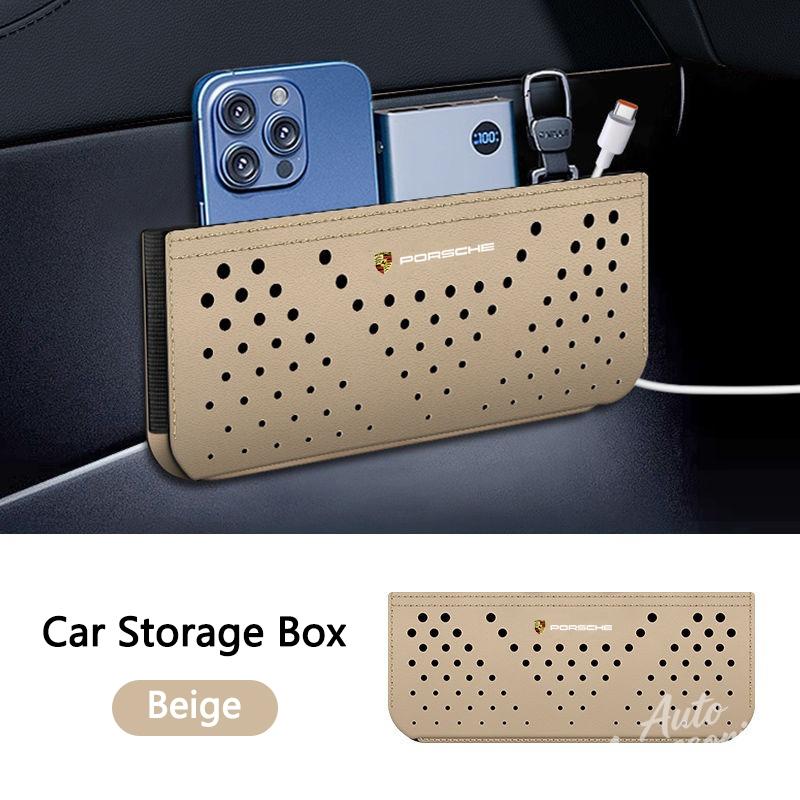 For Porsche MO7Car Storage Box Multi-Functional Car Side Hanging Organizer Bag For Porsche 911 Taycan Panamera Cayenne Boxster Cayman stickers