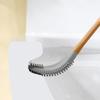 Moderne Toilettenbürste für Zuhause, leicht zu reinigen und langlebig, Badezimmerreiniger mit flexiblem Silikonbürstenkopf