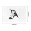 Daffodil Hound Dog Front Door Mat Anti-Slip Indoor Quick Dry Whippet Greyhound Doormat Kitchen Bedroom Entrance Rug Carpet