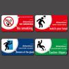 BELIK Acrylic Self-Adhesive Warning Sign