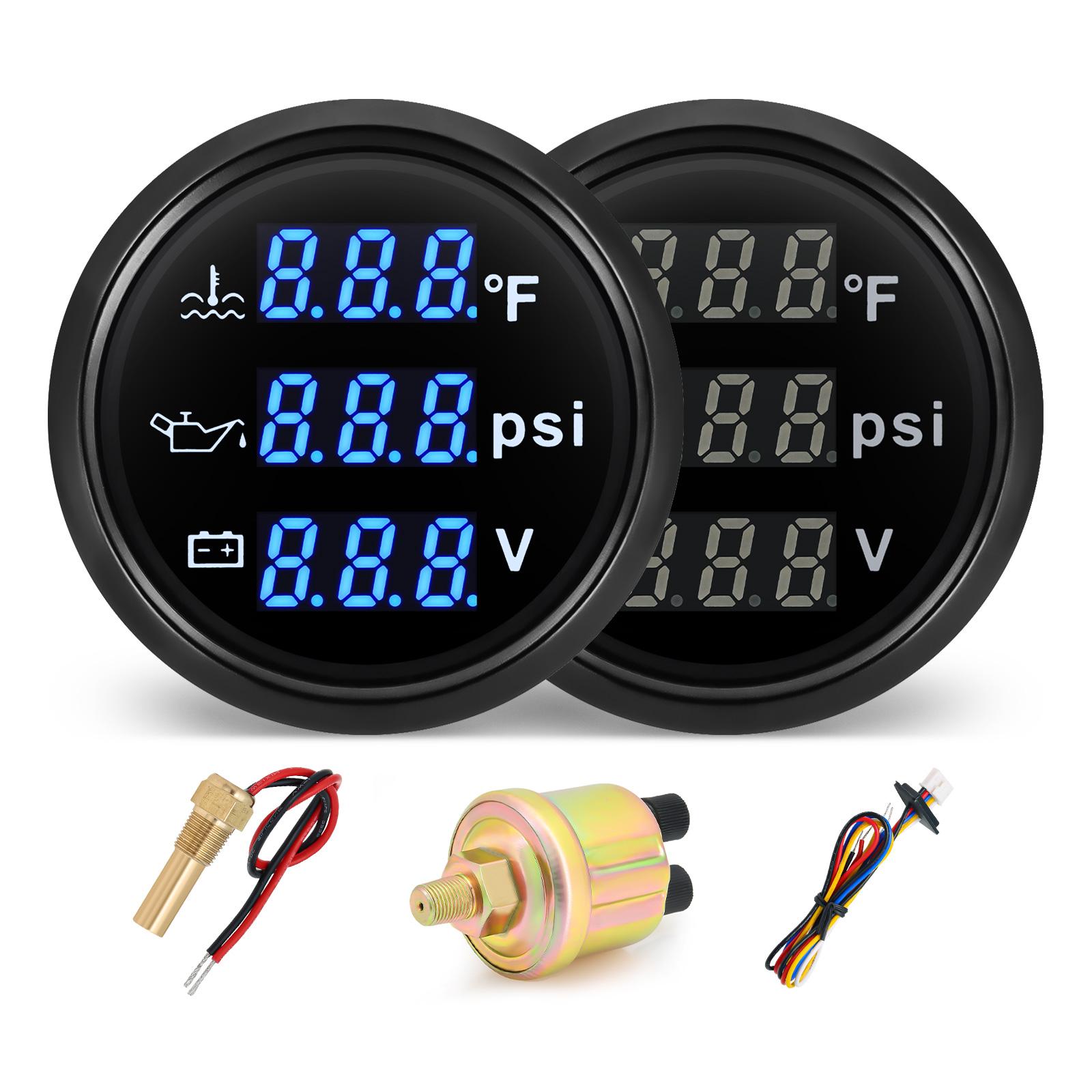 3 In 1 Digital 52mm Gauge