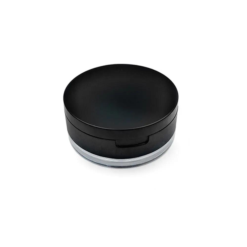 Cake Box Sifter With Puff Portable Sieve Plastic Cosmetic Container Loose Powder Pot Travel Makeup Jar Empty Powder Case
