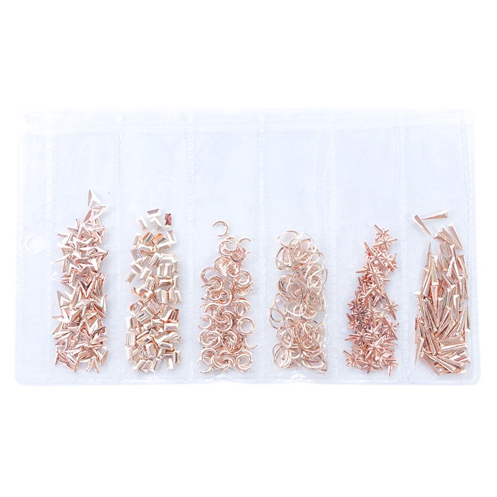 

Нейл-арт 3D украшение Металлические заклепки Шипы Полая звезда Стразы Маникюр DIY