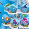 Whaline 36Pcs Sea Animals Cupcake Wrappers Colorful Ocean Animals Cupcake Liners Under the Sea Cupcake Holders for Summer Ocean Birthday Party