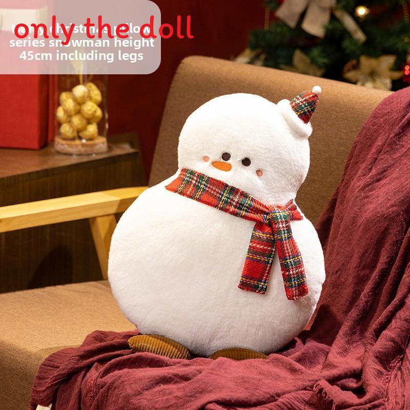 Christmas Plush Santa Snowman Reindeer Tree Decor For Kids Holiday Gift