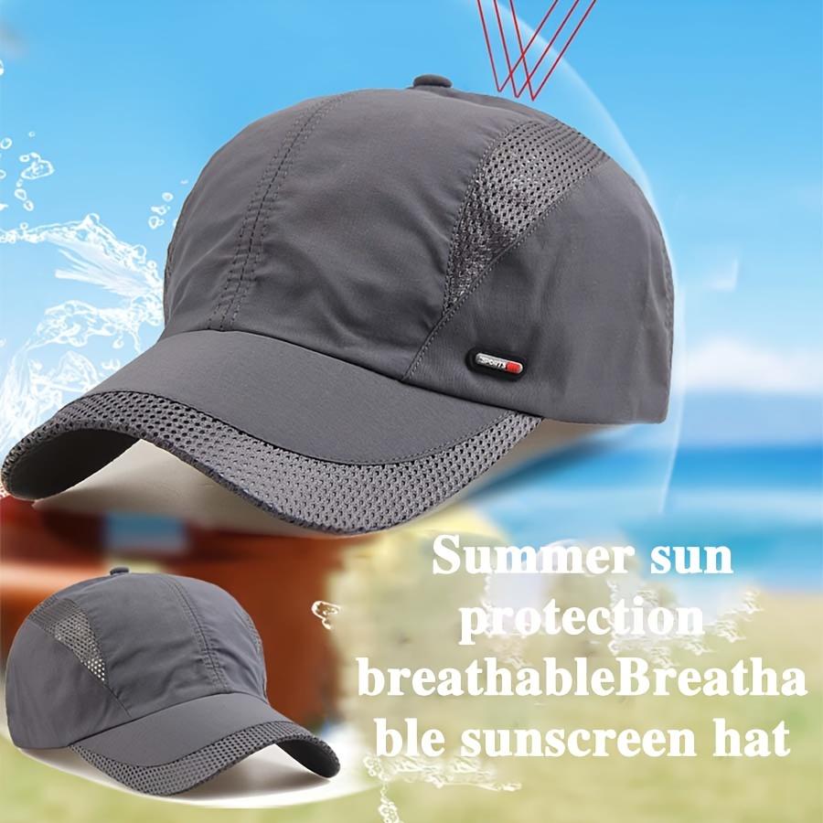 Thin Breathable Outdoor Baseball Cap Outdoor Quick Drying Running Hats Casual Adjustable Sports Hat For Women Men