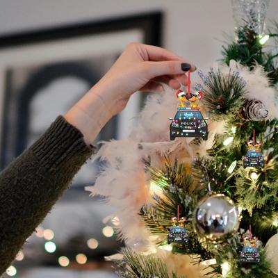 Árvore de Natal de madeira DIY Pingente Tag Enfeites de Natal Decoração Pendurada Presente, Etiqueta de Madeira Decoração para Casa Pingente