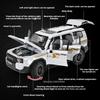 1:24 Prado FJ Cruiser Alloy Diecast Off Road Vehicle Model Toys Car Sound Light Pull Back Front Wheel Steering Festival Surprise