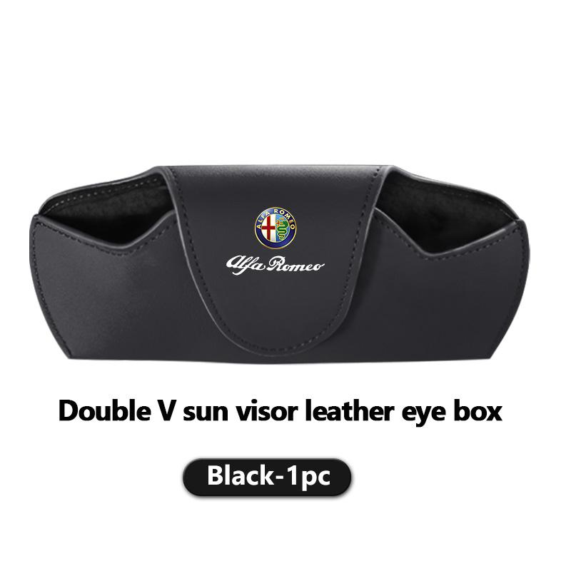 

For Alfa Romeo 2026 Hot Sticker Car Sunglasses Storage Box Sun Visor Glasses Credit Card Protector Clips For Alfa Romeo 159 Giul