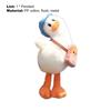 Duck Keyring Smooth Texture Anti-shedding Decoration Tilted Head Duck Doll Keychain Child Gifts
