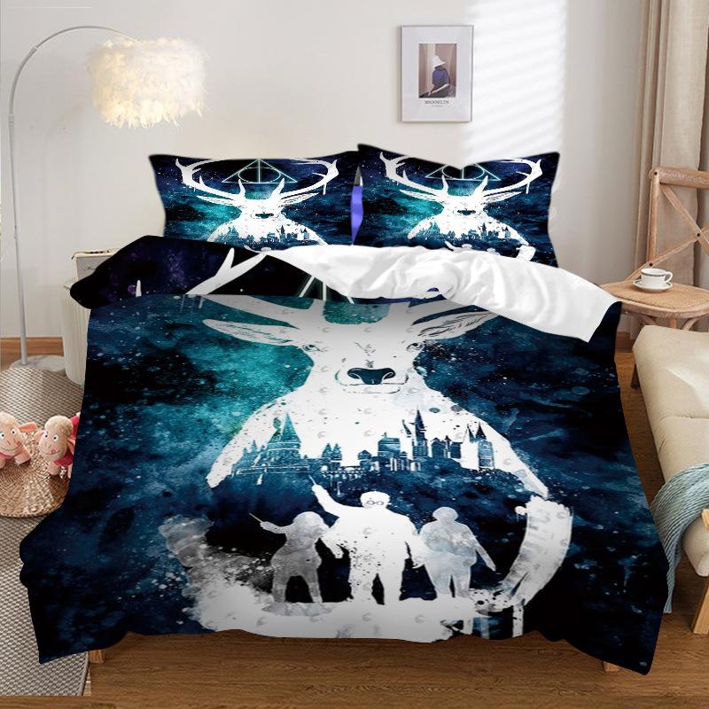 

Комплект постельного белья Пододеяльник Любовь Собака Постельное белье Одеяла и комплекты постельного белья Пододеяльник 2/3 шт. Милый Кот Олень Комплект для кровати Дропшиппинг EU single(135x200cm)