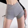 2023 Summer Women's Sexy Butt-Lifting Yoga Shorts with High Waist and Drawstring Tie