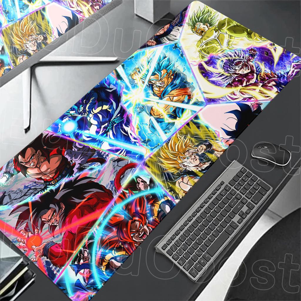 Tappetino Estensibile per Computer Ufficio Tavolo Giocatore Tastiera PC Setup Accessori 90x40cm Anime Dragon Ball Mousepad Ragazzo Gabinetto Regali