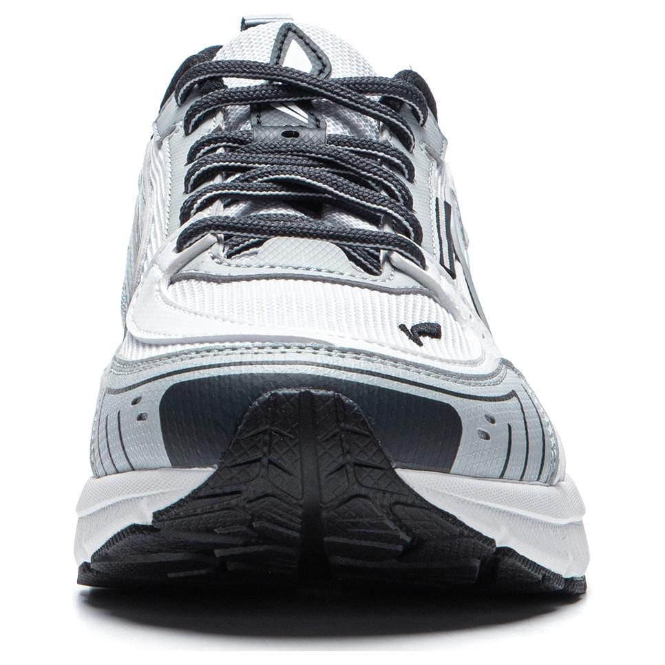 Li Ning Fuyao 1.5 Fabric Cushioning Slip Resistant Abrasion Resistant Low top Running Shoes Women's White Gray ARXU014-2