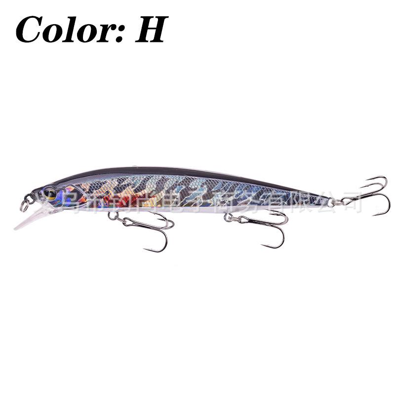 14cm/18.5g Realistic Sliding Weight Minnow Lure for Long Cast Aspius Fishing