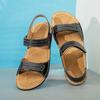 Hochwertige Echtleder Peeptoe Sandalen für Herren Mode Hausschuhe Lässige Luxusschuhe Herrenstil Flats Sommer Strandsandalen