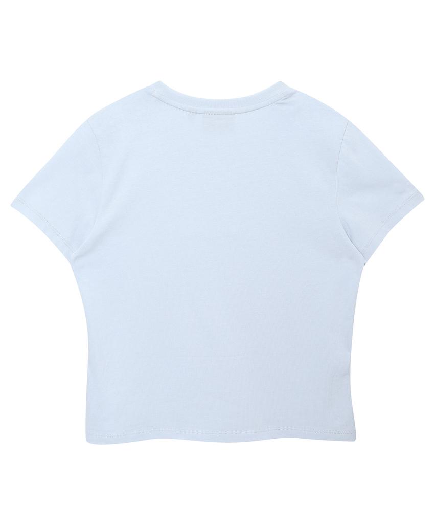 Syupeodeulai Women'S Essentials Logo T-Shirt Sky Blue Sdfiscq01Sbl