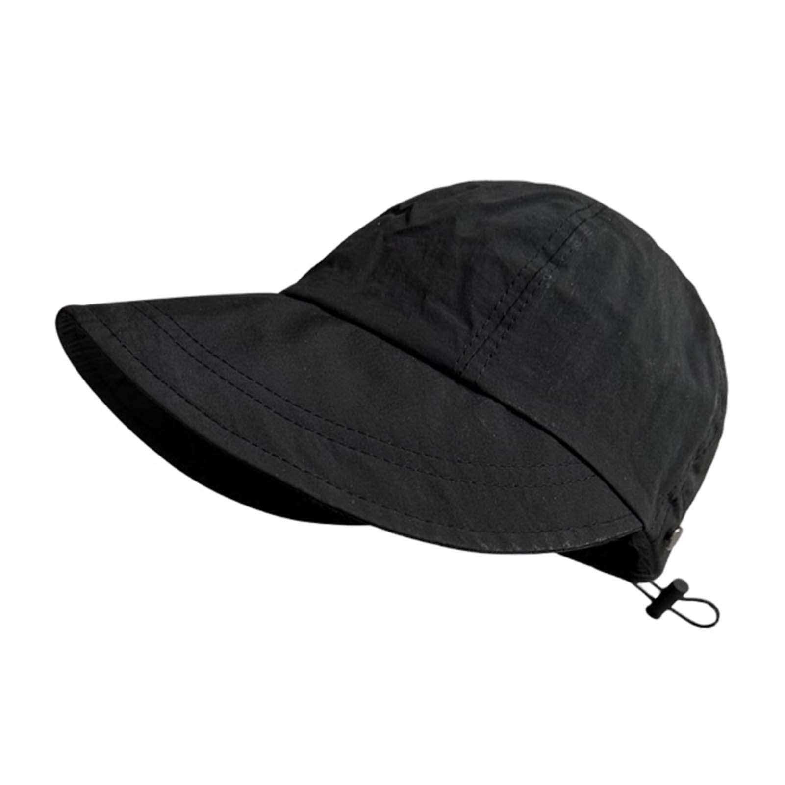 

Foldable Beach Sun Hat with Drawstring Quick Dry Fabric Wide Brim UV Protection for Hiking Gardening Outdoor Women