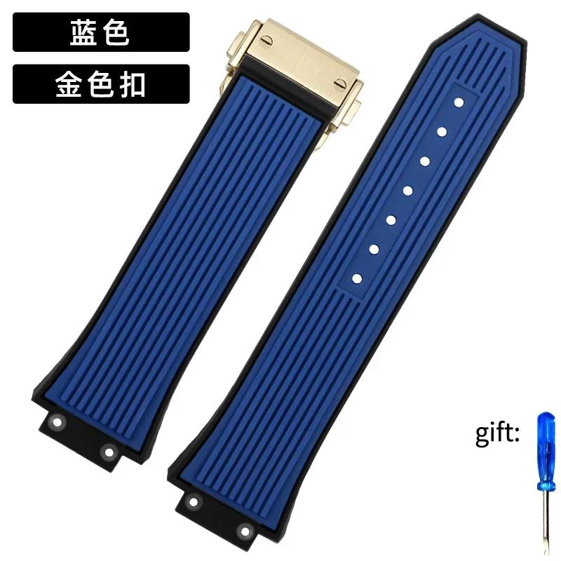 Uhrenzubehör 27mmx17mm Für HUBLOT Serie Uhrenarmband Silikonarmband 22mm Faltschließe Gummi Herren Armband Armband
