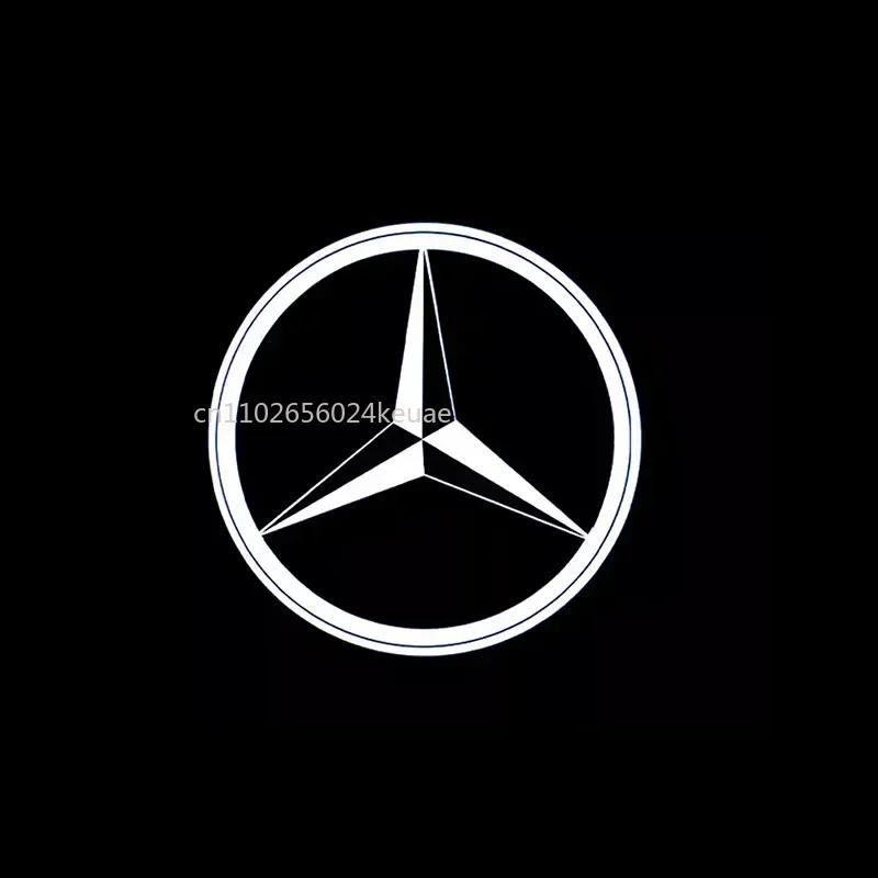 2X LED Auto Tür Willkommenslicht Projektor Logo Für Mercedes Benz B E C Klasse W205 AMG W176 W177 W212 W213 W246 W247 W166 M X166 GL