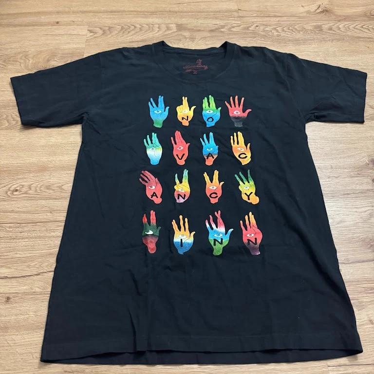 

No Vacancy Inn Hands Black T-Shirt Size Medium Streetwear Denim Tears M