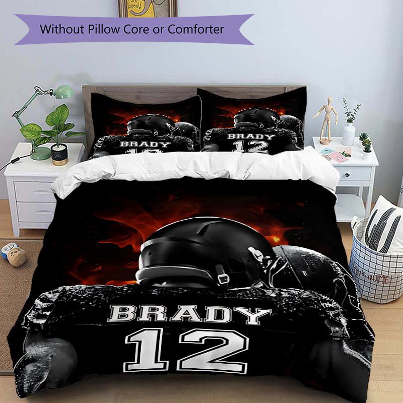 

3pcs Brady 12 Design Print Cover Set Ultra Soft, Breathable 135x200cm