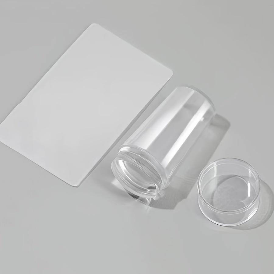 Transparent Nail Art Stamping Kit, Nail Plate Stamping, Includes Nail Polish, Stamp, And Scraper. 1pc