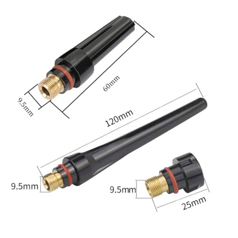 15 Pieces Welding Torch Nozzle Set for WP17 WP18 WP26 TIG Compatible Includes 57Y02 57Y03 57Y04 Plastic Copper Parts