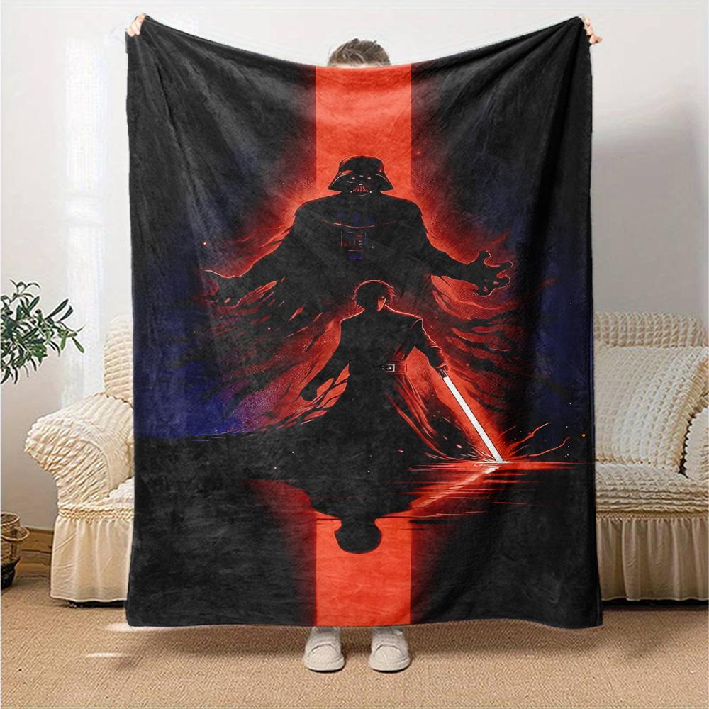 Star Wars Blanket Soft Warm Cozy Great for Office Livingroom Chair Four Seasons Multipurpose Modern Ideal Gift for Friends Family Couples Picnic