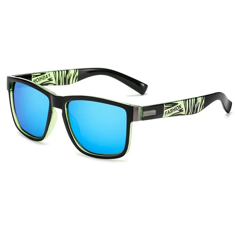 Fashion Polarized Sunglasses Men Women Driving Square Vintage Luxury Brand Design UV400 Mirror Sun Glasses With Metal Hinge