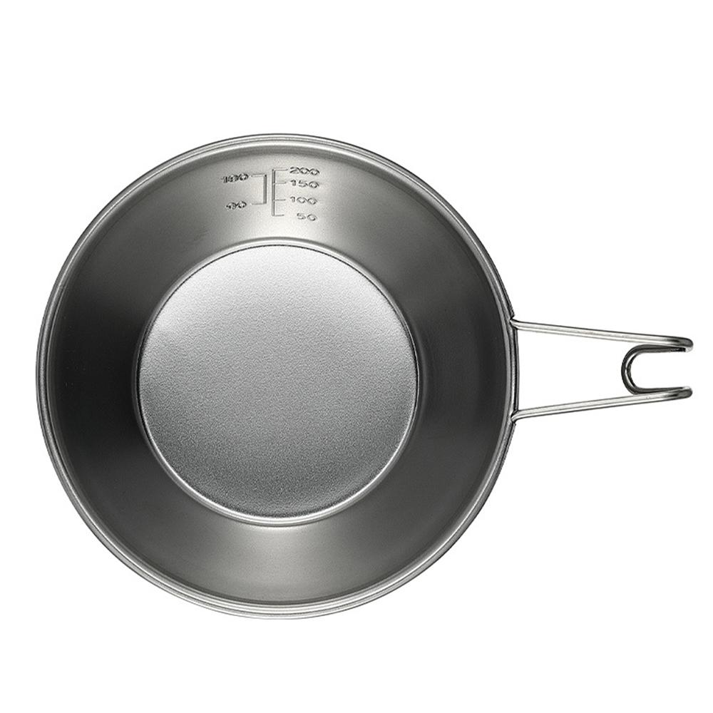 Camping Sierra-kopp i rostfritt stål Lätt och kompakt Campinggryta Vandring Kaffemugg Skålkopp