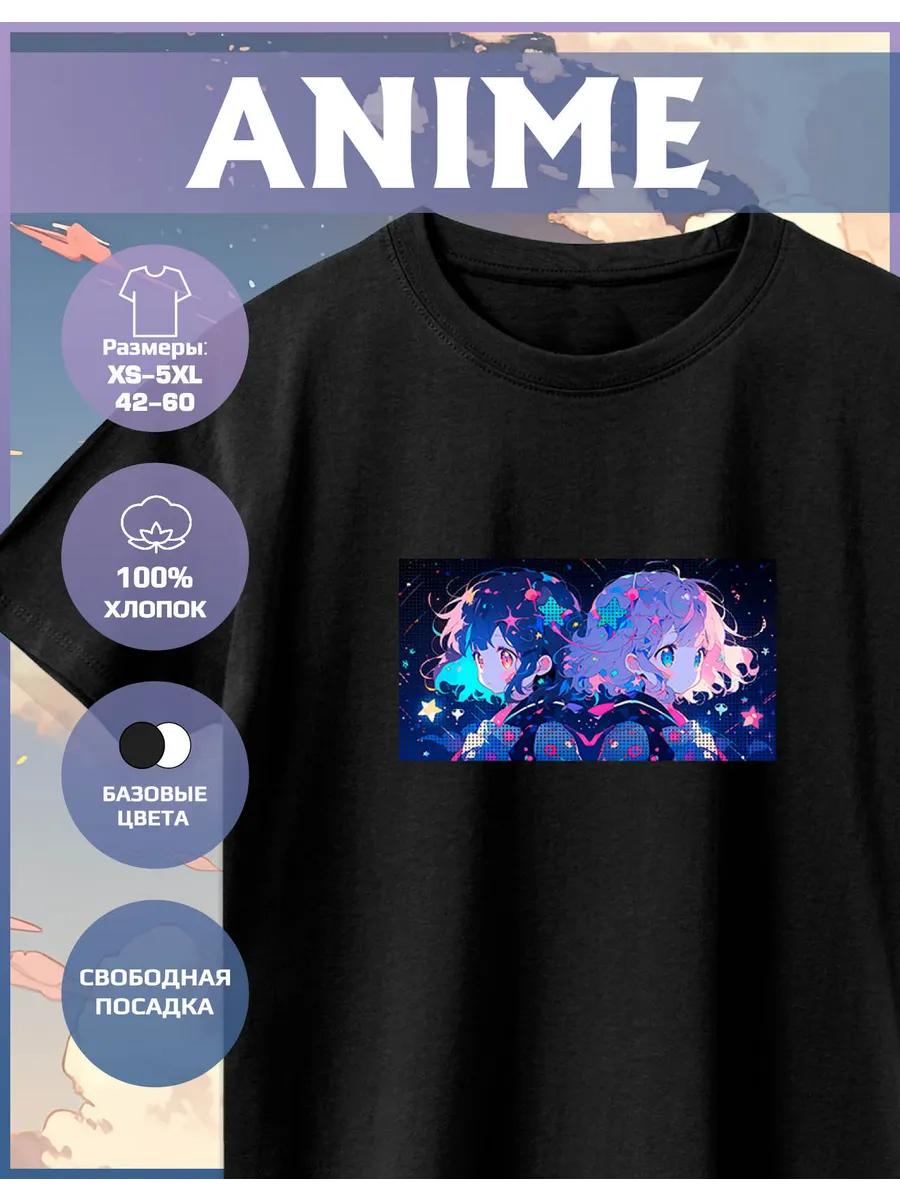 Anime Print T-shirt 3XL