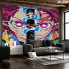 Demon Slayer Kimetsu No Yaiba Wall Tapestry Aesthetic Wall Hanging Printed Fabric Blanket Decorative Tapestries for Bedroom Living Room Home Decor